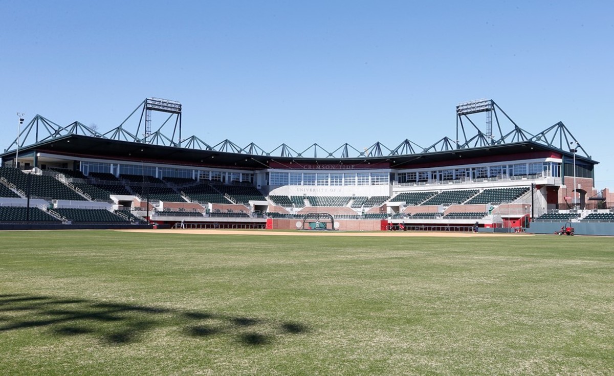 Alabama's Sewell-Thomas Stadium is the setting for this week's three-game series between the Crimson Tide and Mississippi State. (Photo courtesy of Alabama athletics)
